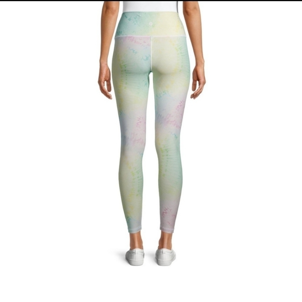 NWT Scorpio Sol Cotton Candy Tie Dye Active Vinyasa High Waist Leggings Pants XS - Picture 3 of 4